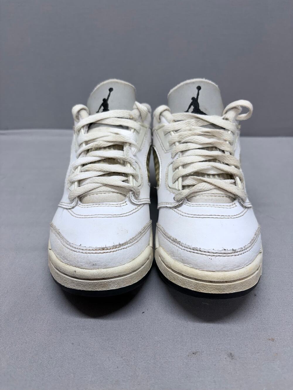 Air Jordan 5 Retro Low White Metallic Silver Toddler Size 1Y 2016 819173-122 CIB